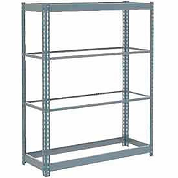 Heavy Duty Shelving 48W x 18 x 60W With 4 Shelves, No Deck, Gray